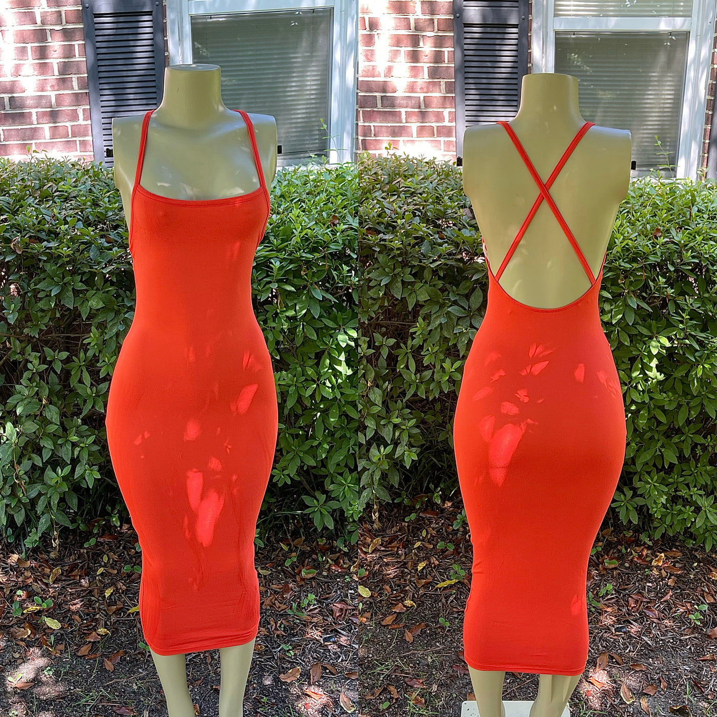 “Lina” Dress (Orange)