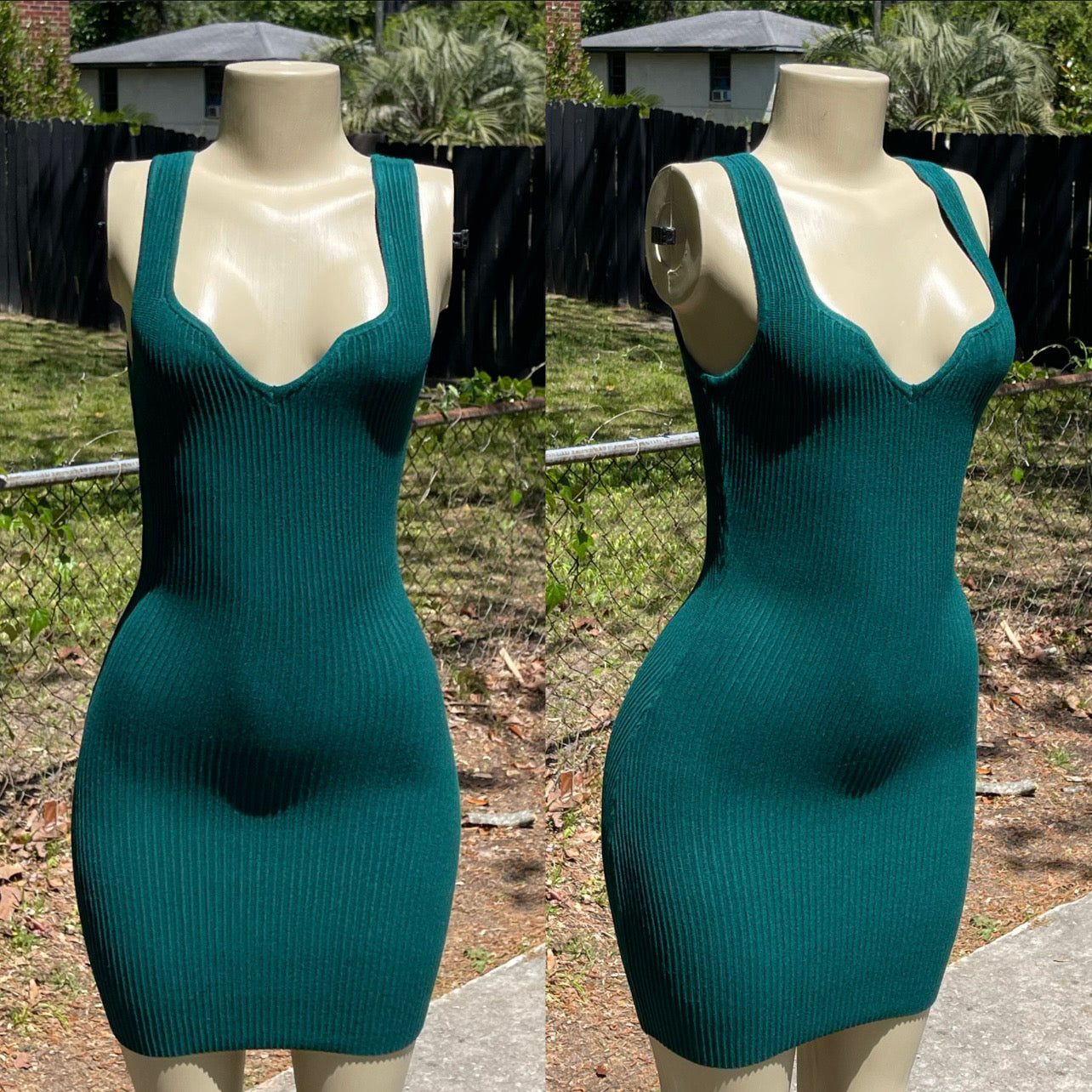 “Nina” Dress (Hunter)