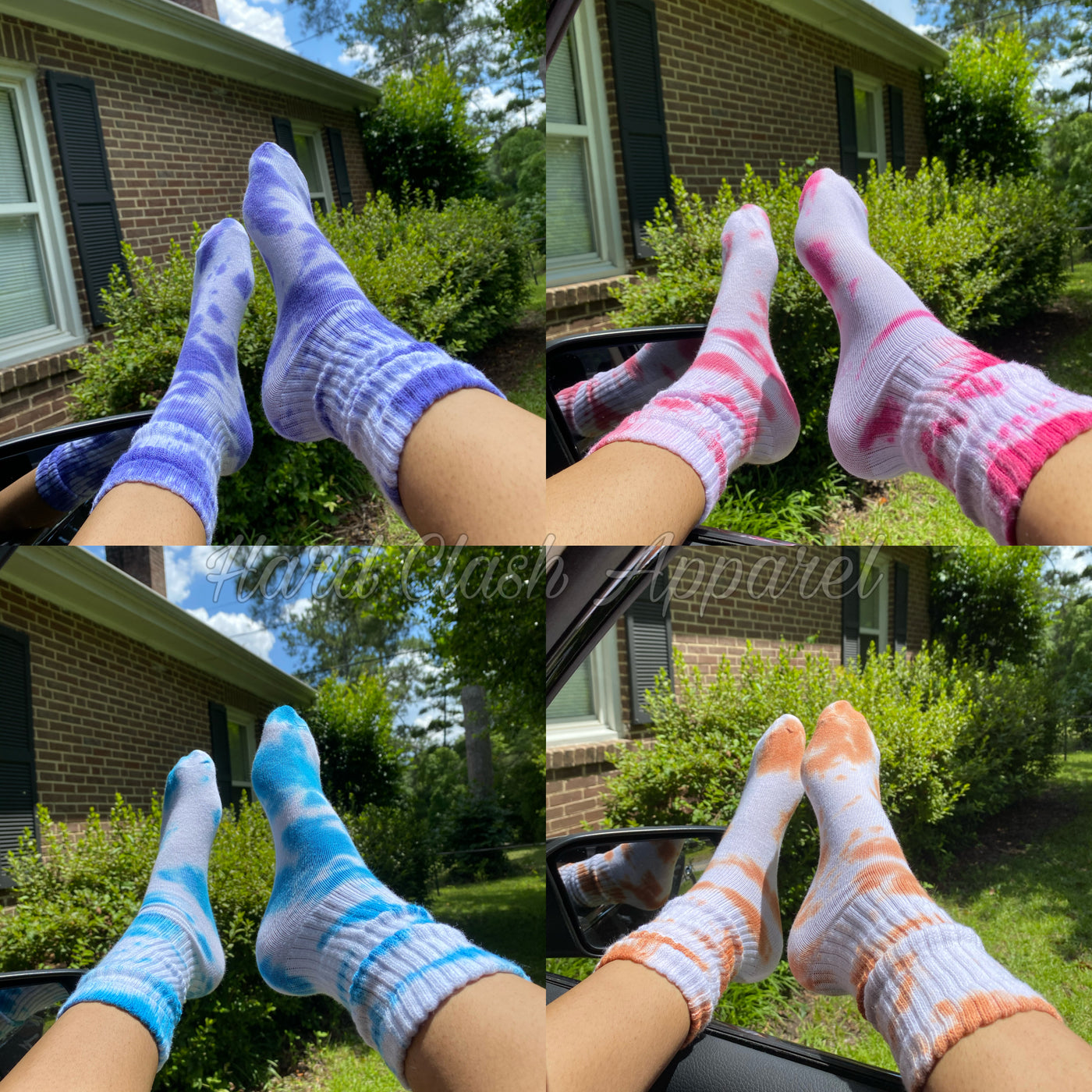 Tie Dye Slouch Socks